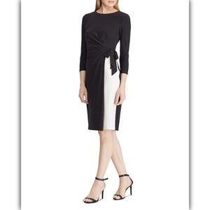 Lauren Ralph Lauren Color-Block Jersey Dress